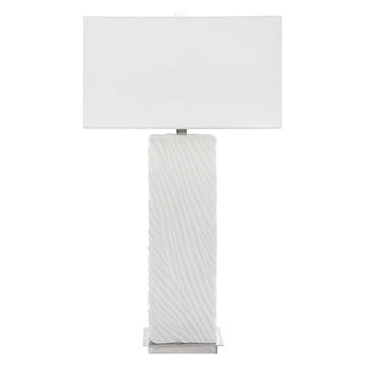 Pillar White Marble Table Lamp