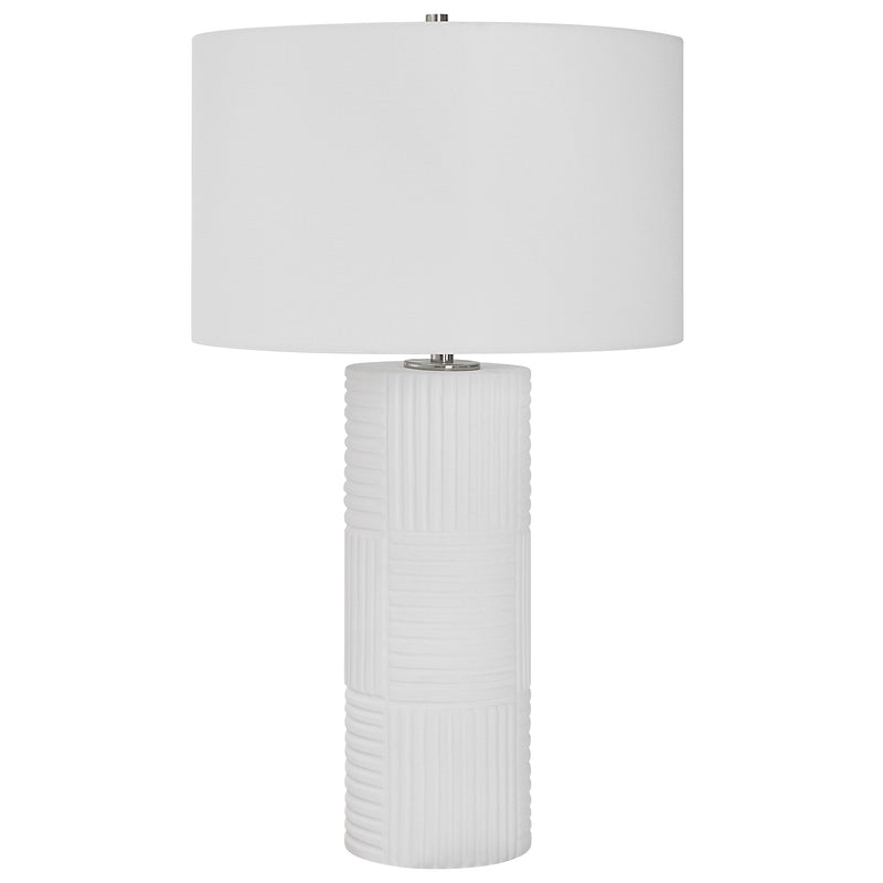 Patchwork White Table Lamp