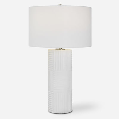 Patchwork White Table Lamp