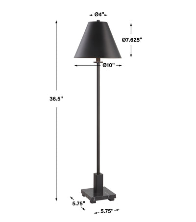 Uttermost Pilot Black Buffet Lamp