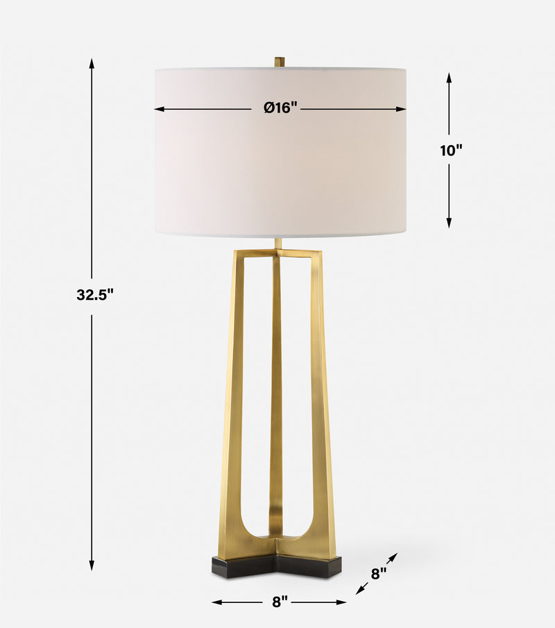 Crossroads Brass Table Lamp