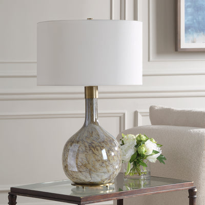 Rhine Brown Glass Table Lamp