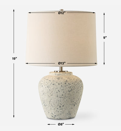 Rupture Aged Ivory Table Lamp