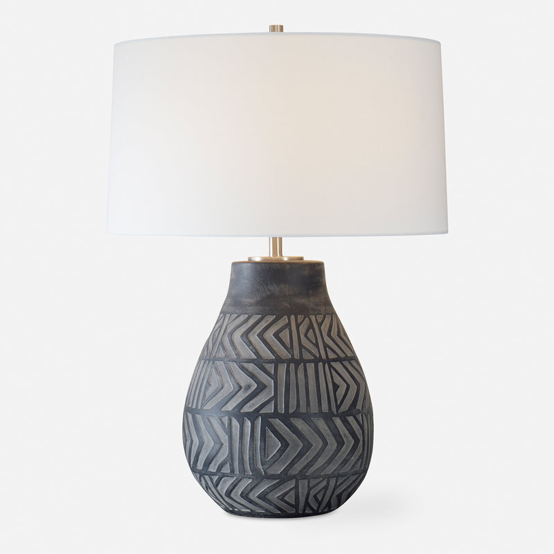 Natchez Charcoal Table Lamp