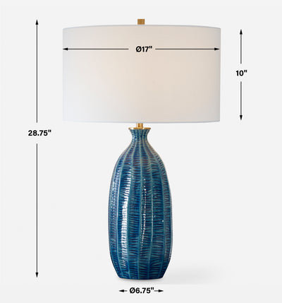 Bixby Blue Table Lamp