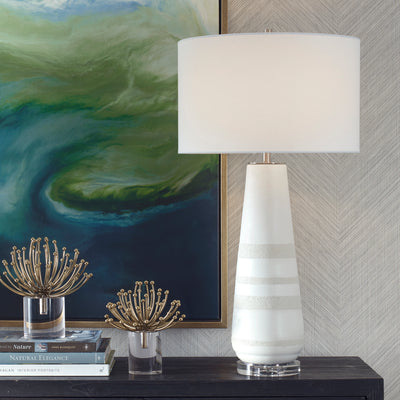 Santino Crackled Ivory Table Lamp