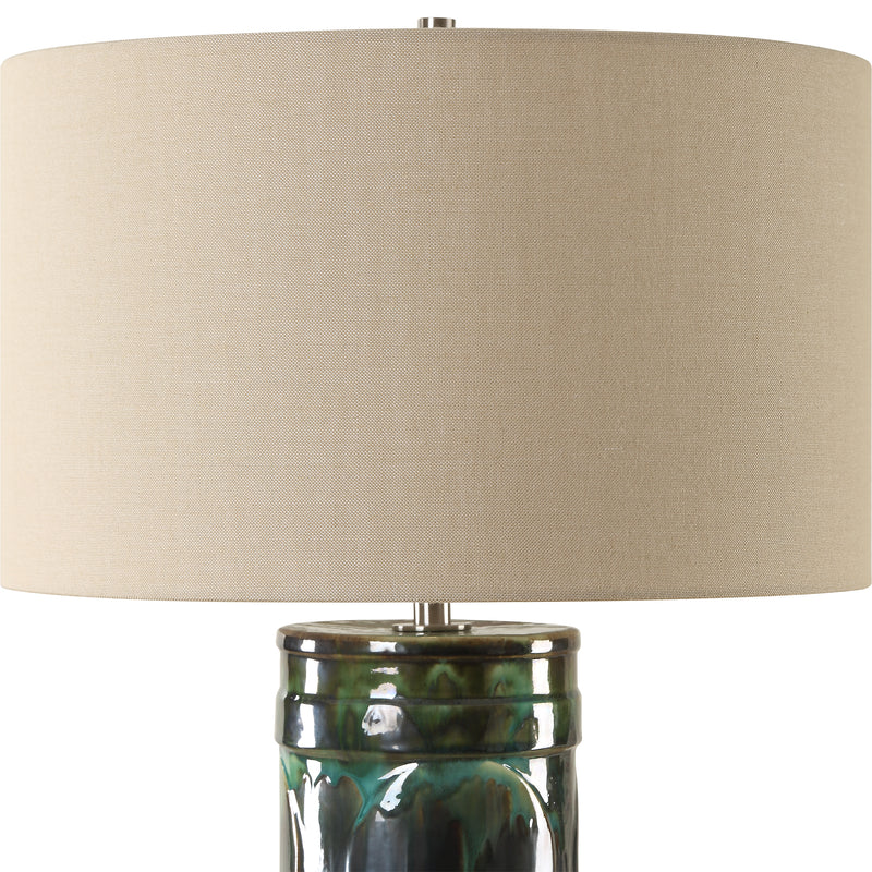 Loch Green Glaze Table Lamp