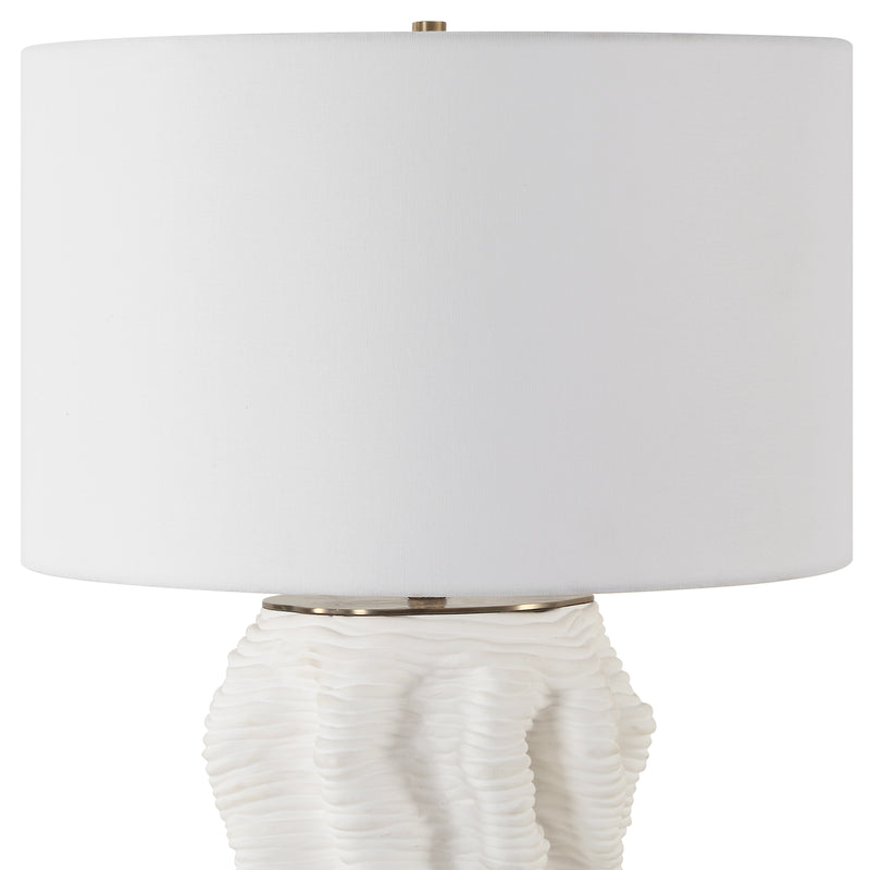 Stratified White Table Lamp