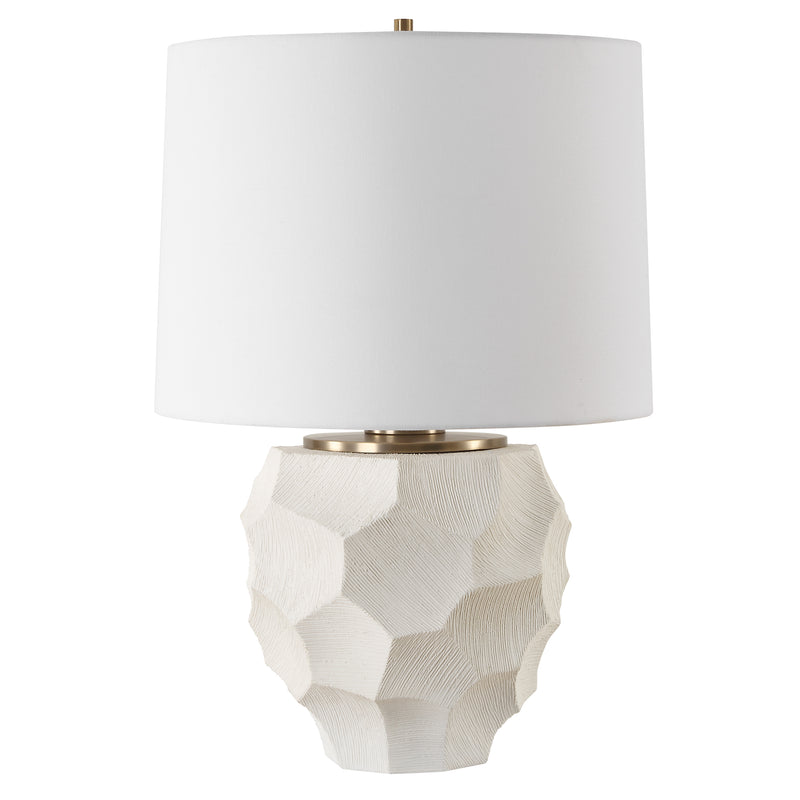 On Edge Chalk White Table Lamp