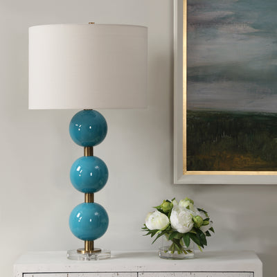 Palawan Blue Glaze Table Lamp