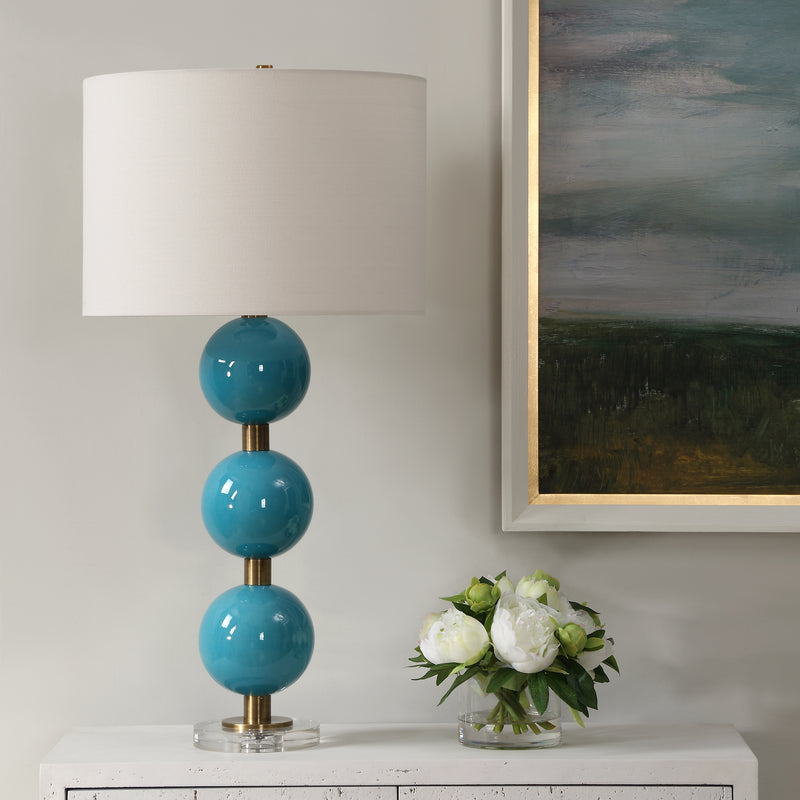 Palawan Blue Glaze Table Lamp