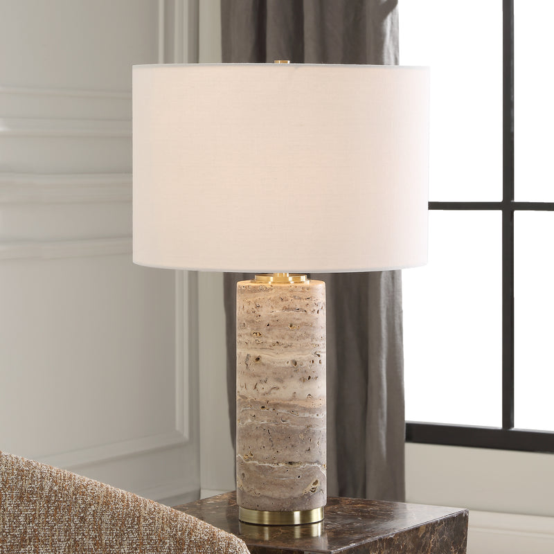 Cortado Travertine Table Lamp