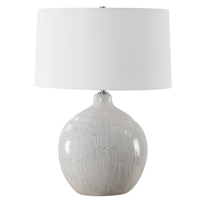 Dribble White Glaze Table Lamp