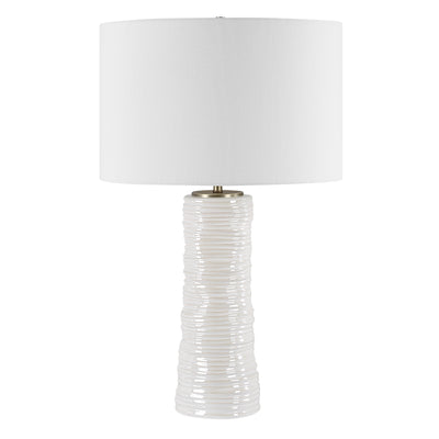 Pavlova Glossy White Table Lamp