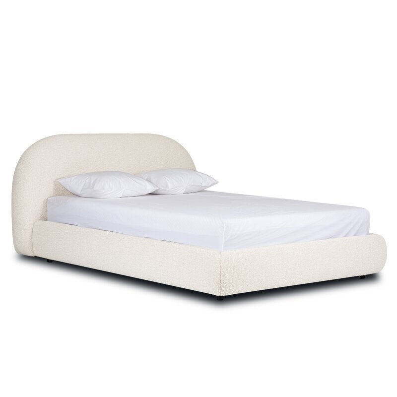 Royal Off White Boucle Majestic Mist Bed