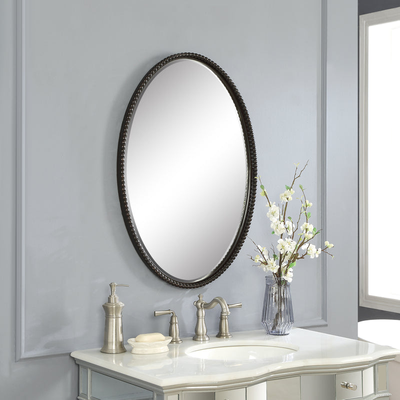 Sherise Bronze Oval Mirror