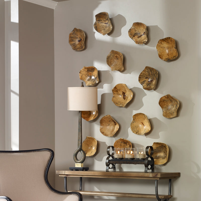 Tamarine Wood Wall Decor, S/3