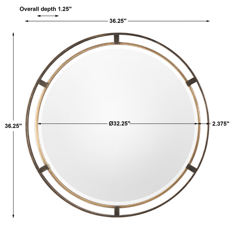 Carrizo Round Mirror