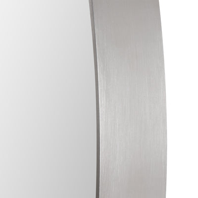 Pursley Brushed Nickel Oval Mirror