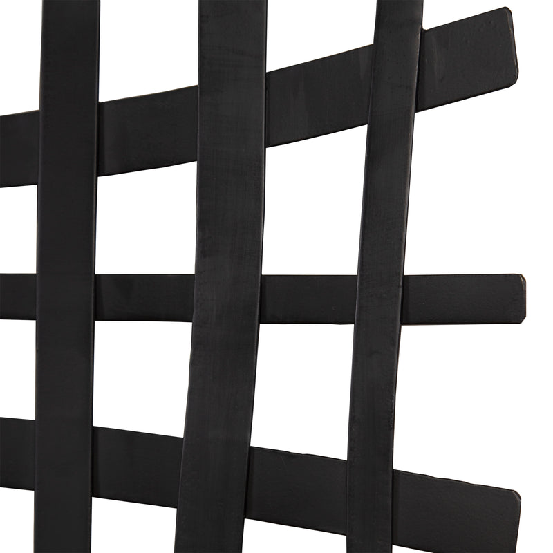 Gridlines Metal Wall Decor