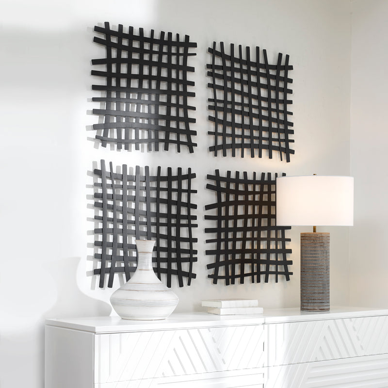 Gridlines Metal Wall Decor