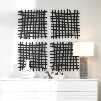 Gridlines Metal Wall Decor