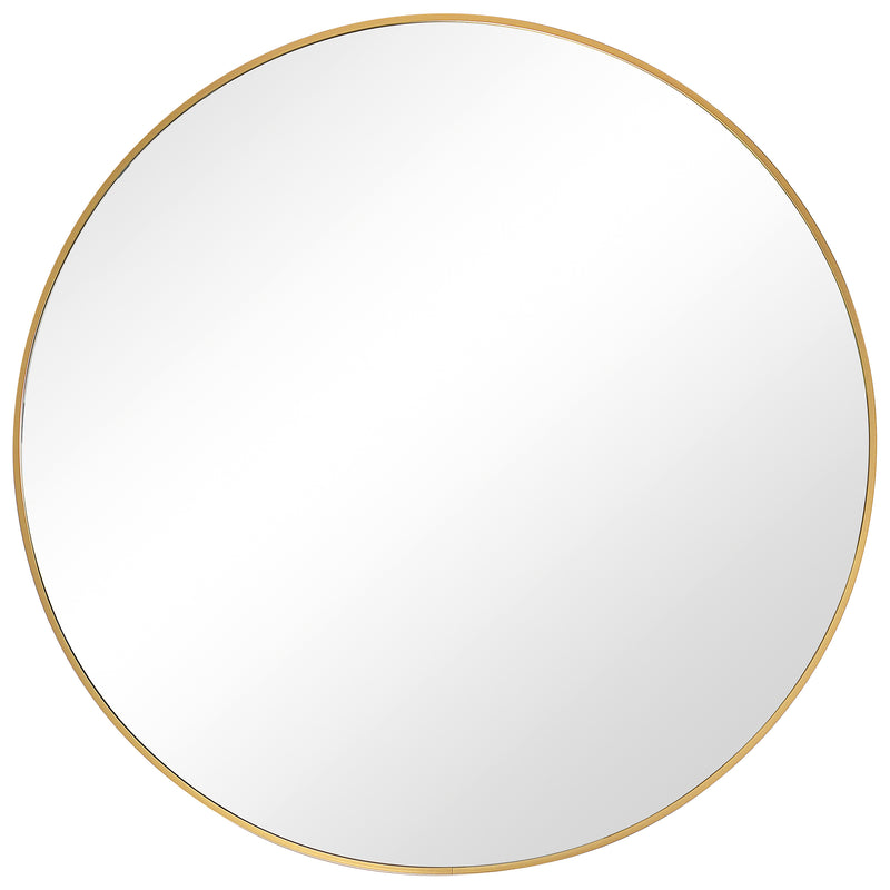 Round mirror gold