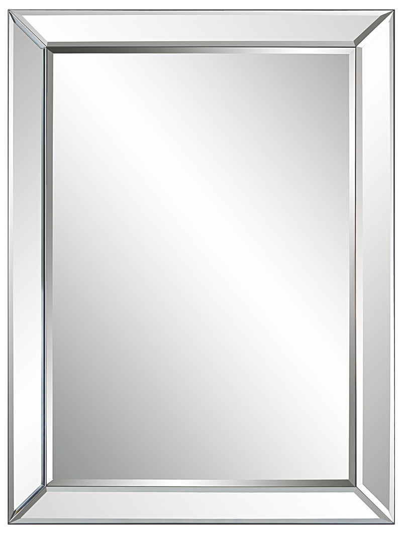 Silver square mirror