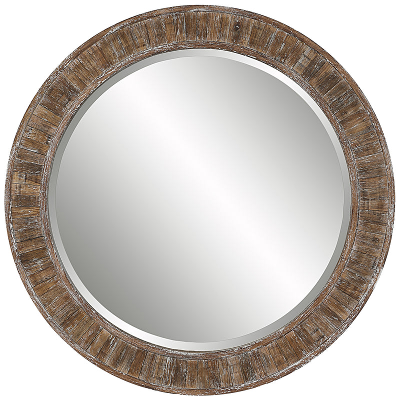 Round frame mirror
