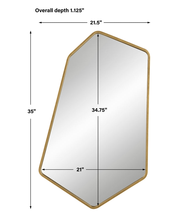 Linneah Large Mirror, Gold