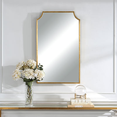 MIRROR , gold , 91 cm