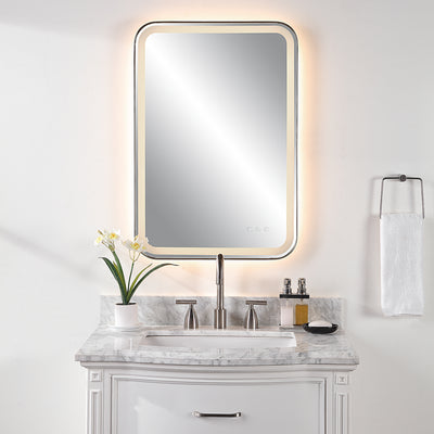 Crofton Lighted Vanity Mirror, Black