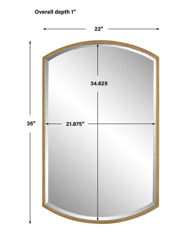 MIRROR -gold -88 cm