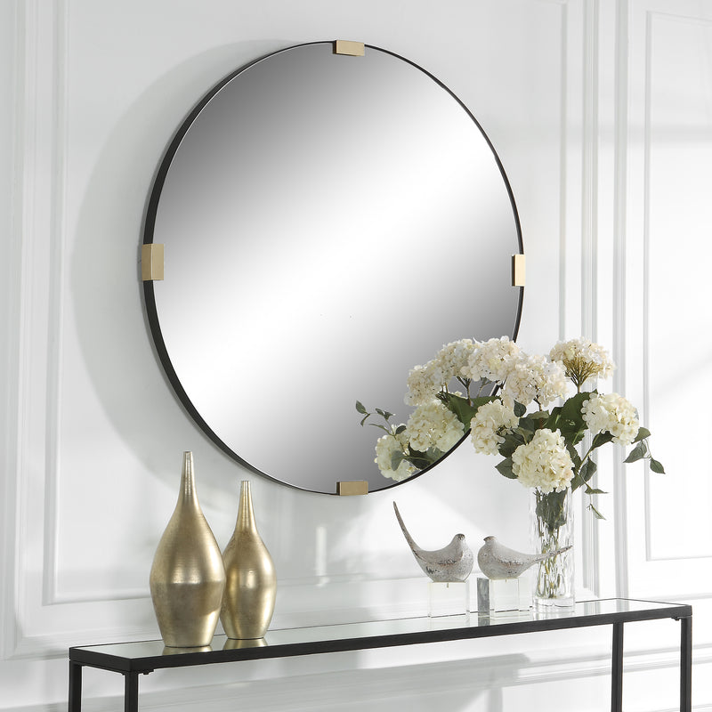 Clip Round Mirror