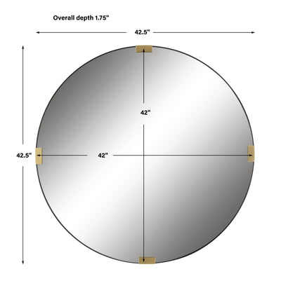 Clip Round Mirror