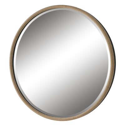 Ranchero Round Mirror, Natural