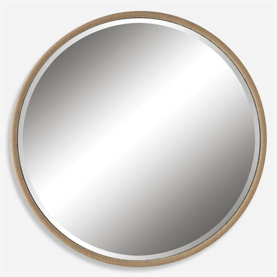 Ranchero Round Mirror, Natural