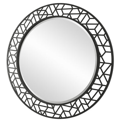 Mosaic Metal Round Mirror