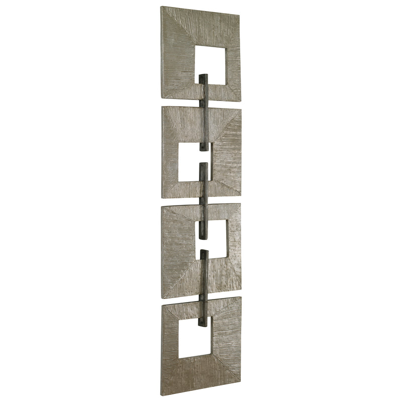 Linked Champagne Metal Wall Decor