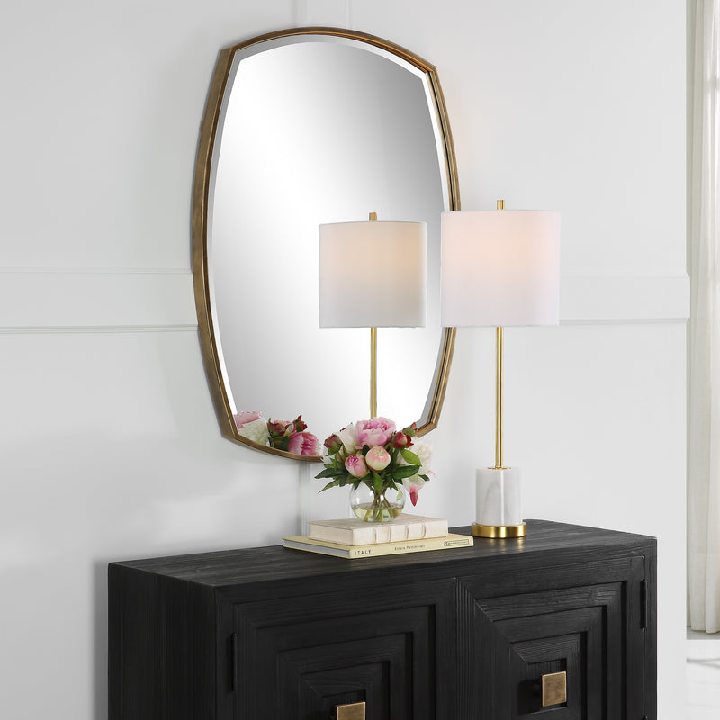 Varenna Aged Gold Vanity Mirror