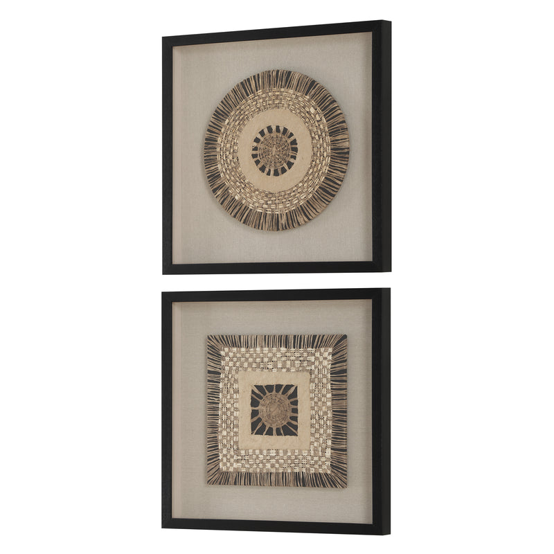 Intertwine Knit Paper Shadow Box, S/2