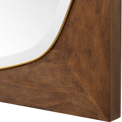 Garonne Square Walnut Mirror