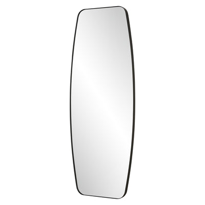 Caspian Curved Black Dressing Mirror