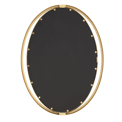 Rhodes Gold Oval Mirror