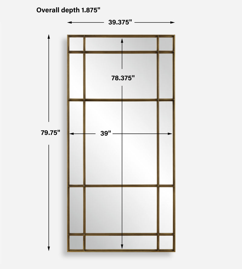 Spurgeon Gold Window Mirror