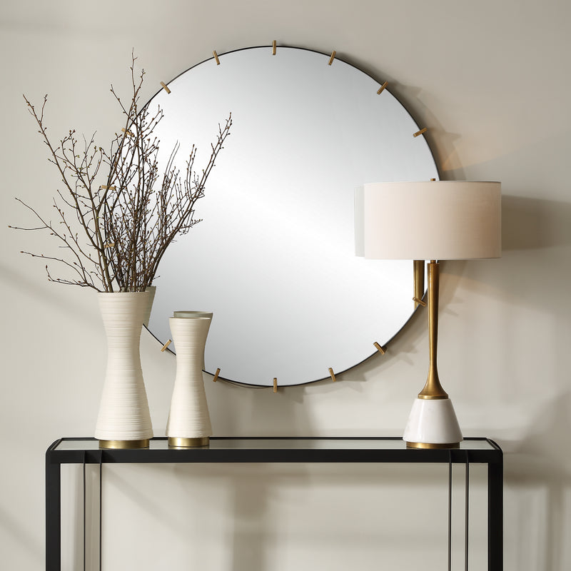 Pali Industrial Round Mirror