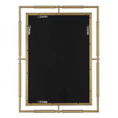 It's All Connected Rectangle Brass Mirror