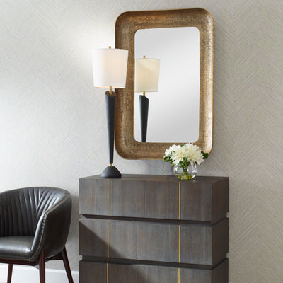 Alvaro Antique Brass Mirror