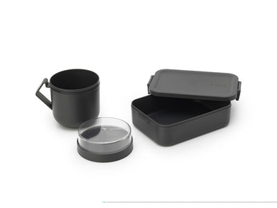 Brabantia Make & Take Lunch Set, 2 pieces (Soup Mug, Lunch Box Medium