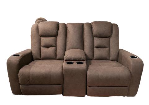 Mayhem Madness Glider Reclining Loveseat with Console